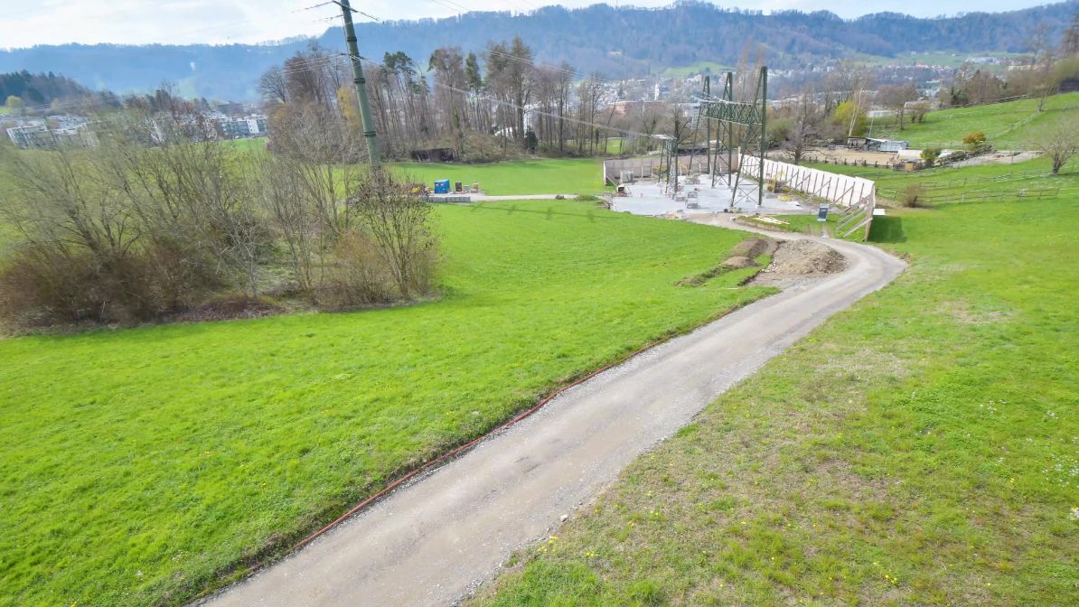 Costruzione dell'opera di transizione di Kilchberg in time-lapse